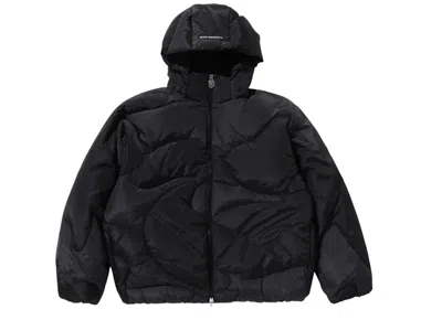 Pre-owned Bape 1st Camo Nylon Down Jacket In Black