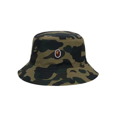 Pre-owned Bape 1st Camo One Point Reversible Hat 'green' | Men's Size L