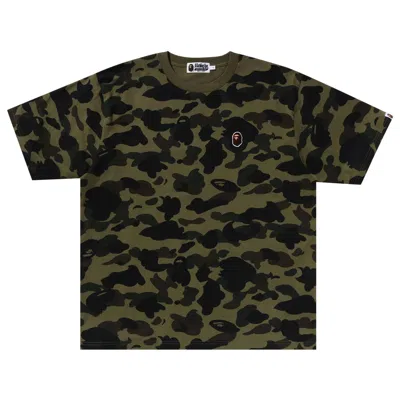 Pre-owned Bape 1st Camo One Point Tee 'green'
