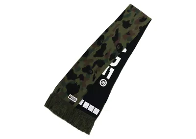Pre-owned Bape 1st Camo Scarf (fw21) In Green