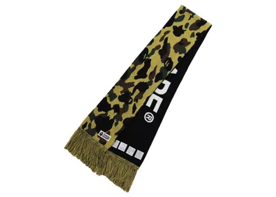 Pre-owned Bape 1st Camo Scarf (fw21) In Yellow