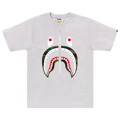 Pre-owned Bape 1st Camo Shark Tee 'grey/green' | Men's Size Xl In Gray