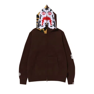 Pre-owned Bape 1st Camo Tiger Full Zip Hoodie 'brown' | Men's Size Xxl