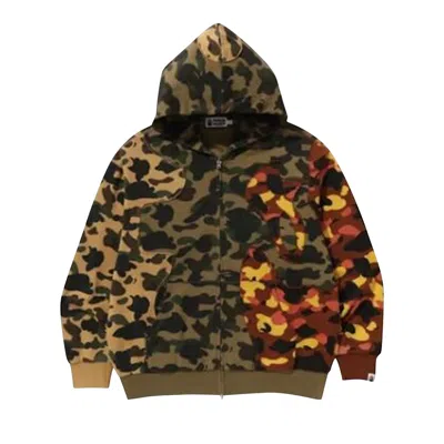 Pre-owned Bape 1st Camo Upcycled Relaxed Fit Full Zip Hoodie 'multicolor' | Multi-color | Men's Size M