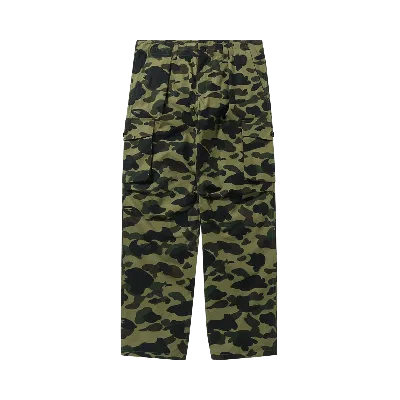 Pre-owned Bape 1st Camo Wide Fit 6 Pocket Pants 'green'