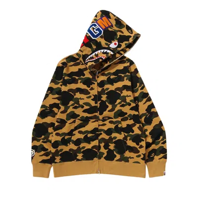Pre-owned Bape 1st Camo Zip Hoodie 'yellow' | Women's Size M