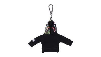 Pre-owned Bape 1st Shark Keychain In Black