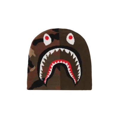 Pre-owned Bape 1st Shark Knit Cap 'olive Drab' In Green