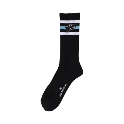 Pre-owned Bape 1st Sta Socks 'black'