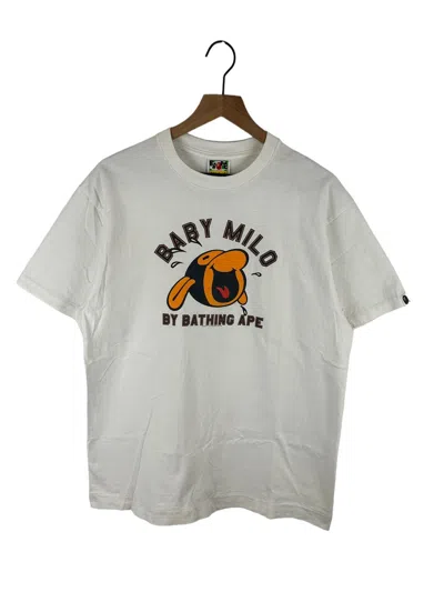 Pre-owned Bape 2008  Milo Print T-shirt In White