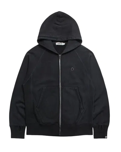Pre-owned Bape 2009 A Bathing Ape Heavyweight Zip Up Hoodie In Black