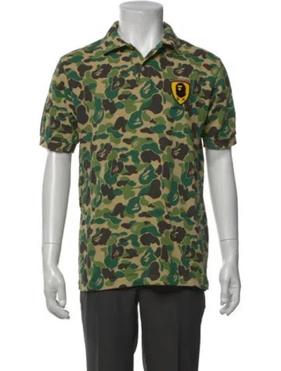 Pre-owned Bape 2012 X Ferrari Polo Shirt In Green