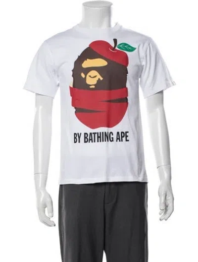 Pre-owned Bape 2023 Graphic Print T-shirt In White