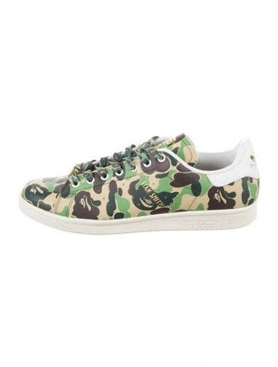 Pre-owned Bape 2023 Leather Sneakers In Green