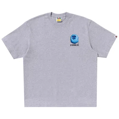 Pre-owned Bape 3d Art Ape Head Relaxed Fit Tee 'grey'