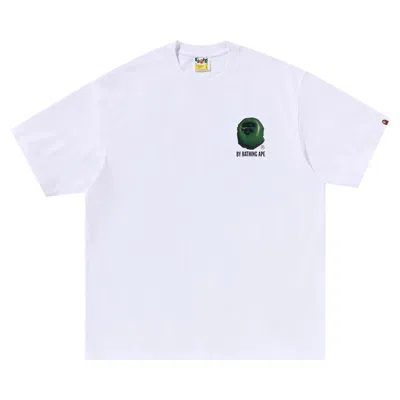 Pre-owned Bape 3d Art Ape Head Relaxed Fit Tee 'white'
