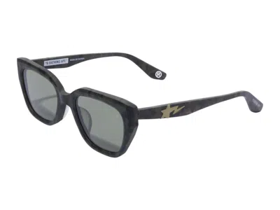 Pre-owned Bape 4 Sunglasses In Green