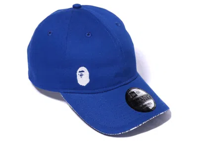 Pre-owned Bape A Bathing Ape 9twenty New Era Cap In Blue