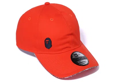Pre-owned Bape A Bathing Ape 9twenty New Era Cap In Red