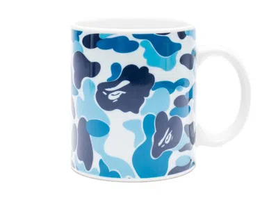 Pre-owned Bape A Bathing Ape Abc Camo Mug In Blue