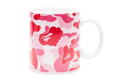 Pre-owned Bape A Bathing Ape Abc Camo Mug In Pink
