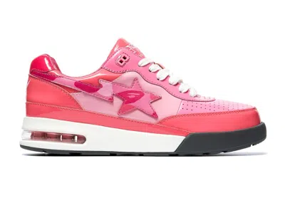 Pre-owned Bape A Bathing Ape  Road Sta Patent Leather (2022) Sneakers In Pastelin Pink/pastel Pink/white In Multi