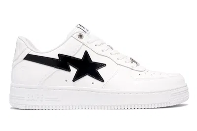 Pre-owned Bape A Bathing Ape  Sta #2 White Patent In White/black