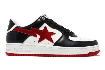 Pre-owned Bape A Bathing Ape  Sta #3 M2 White Black Red In White/black/red