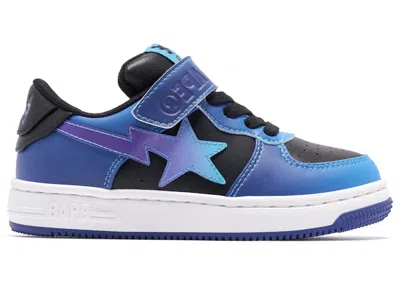 Pre-owned Bape A Bathing Ape  Sta Gradation (kids) Sneakers In Blue/black/purple In Multi
