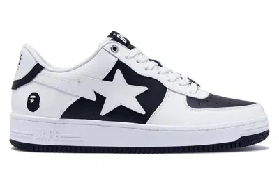 Pre-owned Bape A Bathing Ape  Sta Low #6 Black In Black/white