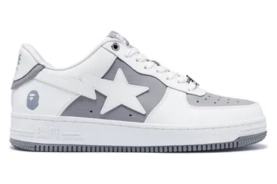 Pre-owned Bape A Bathing Ape  Sta Low #6 Gray In Gray/white