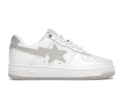 Pre-owned Bape A Bathing Ape Sta Jjjjound (women's) Sneakers In White/grey