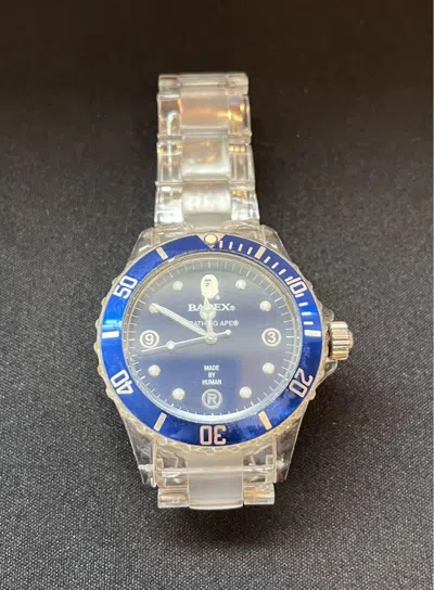 Pre-owned Bape A Bathing Ape X Clear Wristwatch One Size