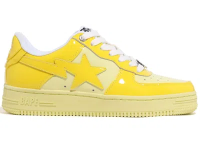 Pre-owned Bape A Bathing Ape Colors  Sta (women's) Sneakers In Yellow