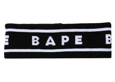 Pre-owned Bape A Bathing Ape Headband In Black