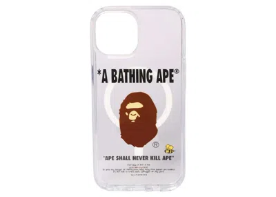 Pre-owned Bape A Bathing Ape Iphone 15 Case In Clear