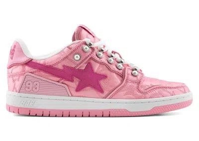 Pre-owned Bape A Bathing Ape Sk8 Sta #1 (women's) Sneakers In Pink