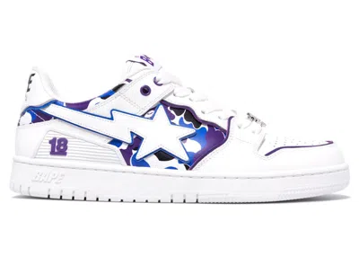 Pre-owned Bape A Bathing Ape Sk8 Sta Hong Kong 18th Anniversary (women's) Sneakers In White