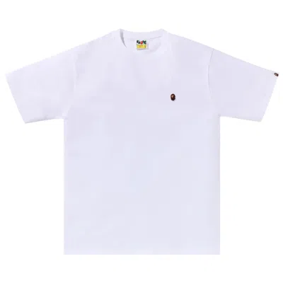 Pre-owned Bape A Camping Ape One Point Tee 'white'