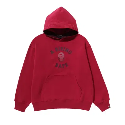 Pre-owned Bape A Rising Pullover Hoodie 'red' | Men's Size M