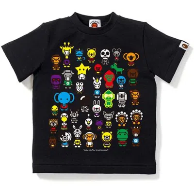 Pre-owned Bape A To Z Tee Shirt Tee Shirt (kids) In Black