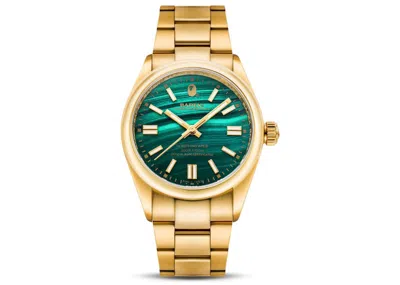 Pre-owned Bape Abathing Ape Type 7 X Watch In Gold Green