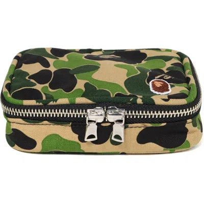 Pre-owned Bape Abc Amenity Pouch In Green