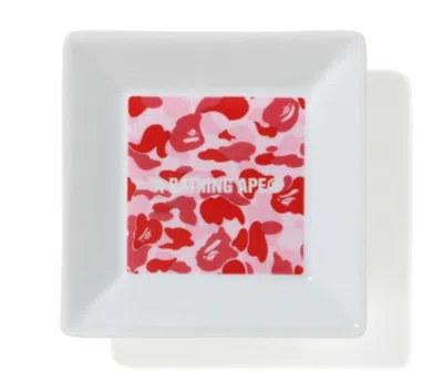 Pre-owned Bape Abc Ashtray (fw19) In Pink