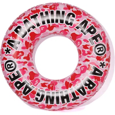 Pre-owned Bape Abc Beach Floating Tube In Pink