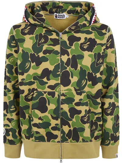 Bape - A Bathing Ape Abc Camo 2nd Ape Hoodie In Green