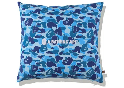 Pre-owned Bape Abc Camo A Bathing Ape Square Cushion In Blue
