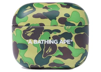 Pre-owned Bape Abc Camo Airpods Case (ss22) In Green