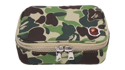 Pre-owned Bape Abc Camo Amenity Pouch (fw25) In Green