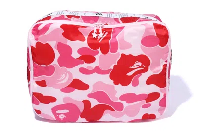 Pre-owned Bape Abc Camo Assortment Case In Pink